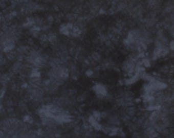 Hand dyed quilting fabric, mottled deep charcoal gray with taupe overtones
