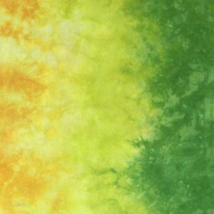 Yellow and green gradient of quilting cotton, fabric moves from bright yellow through lime to bright green Half yard B (21x36)