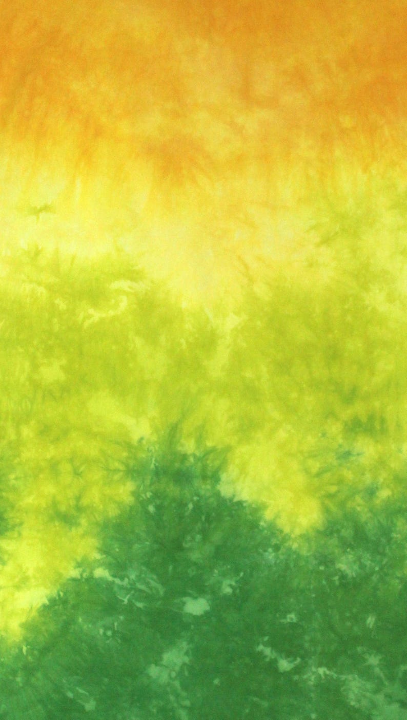 Yellow and green gradient of quilting cotton, fabric moves from bright yellow through lime to bright green Half yard BB (21x36)