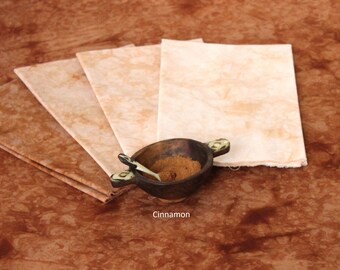 Hand dyed cinnamon brown quilt fabric bundle, 5 step gradient, available as fat quarter or half yard packs of cotton muslin