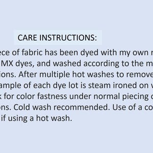 Hand Dyed Ombre Blue Cotton Quilting Fabric, fat quarter or half yard image 11