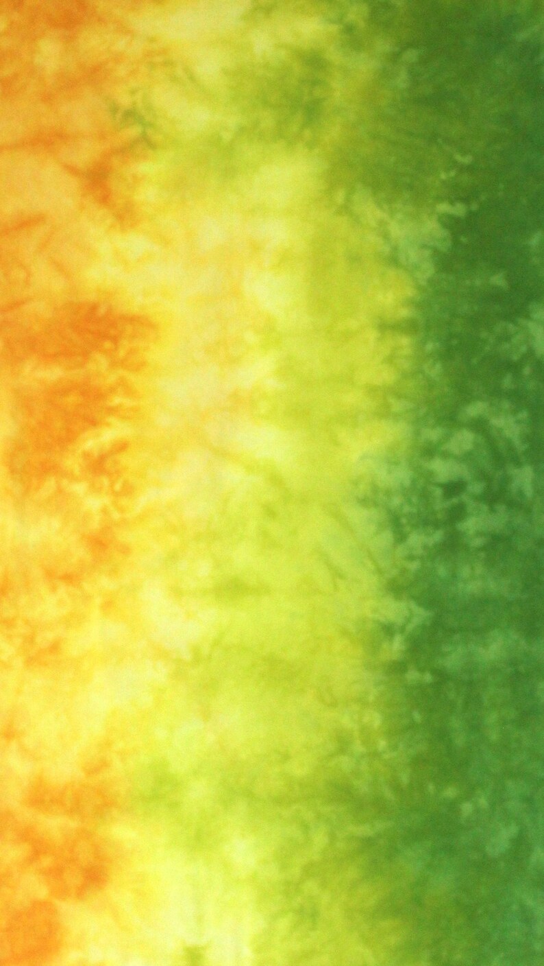 Yellow and green gradient of quilting cotton, fabric moves from bright yellow through lime to bright green Half yard I (21x36)