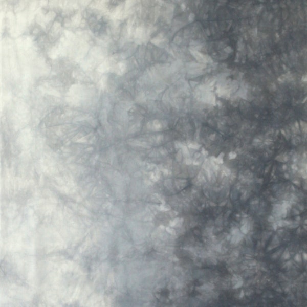 Hand dyed quilt fabric, ombre blue gray gradient, available as half yard or fat quarter