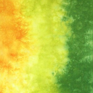 Yellow and green gradient of quilting cotton, fabric moves from bright yellow through lime to bright green Half yard H (21x36)