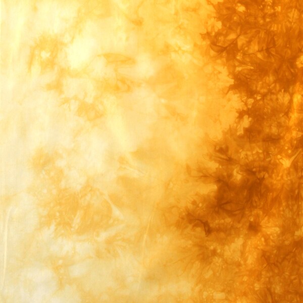 Golden acorn squash ombre  hand dyed gradient on quilt cotton, available as half yard or fat quarter