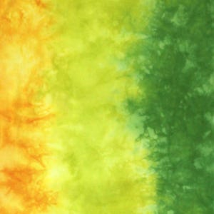 Yellow and green gradient of quilting cotton, fabric moves from bright yellow through lime to bright green Half yard C (21x36)