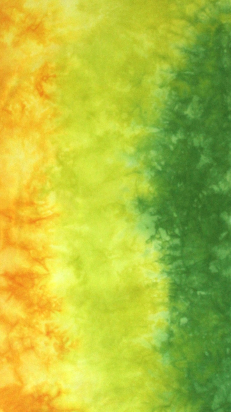 Yellow and green gradient of quilting cotton, fabric moves from bright yellow through lime to bright green Half yard C (21x36)