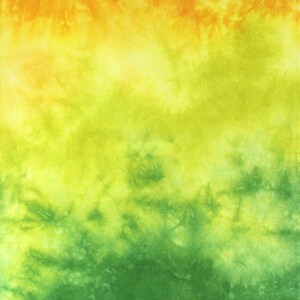 Yellow and green gradient of quilting cotton, fabric moves from bright yellow through lime to bright green Half yard CC (21x36)