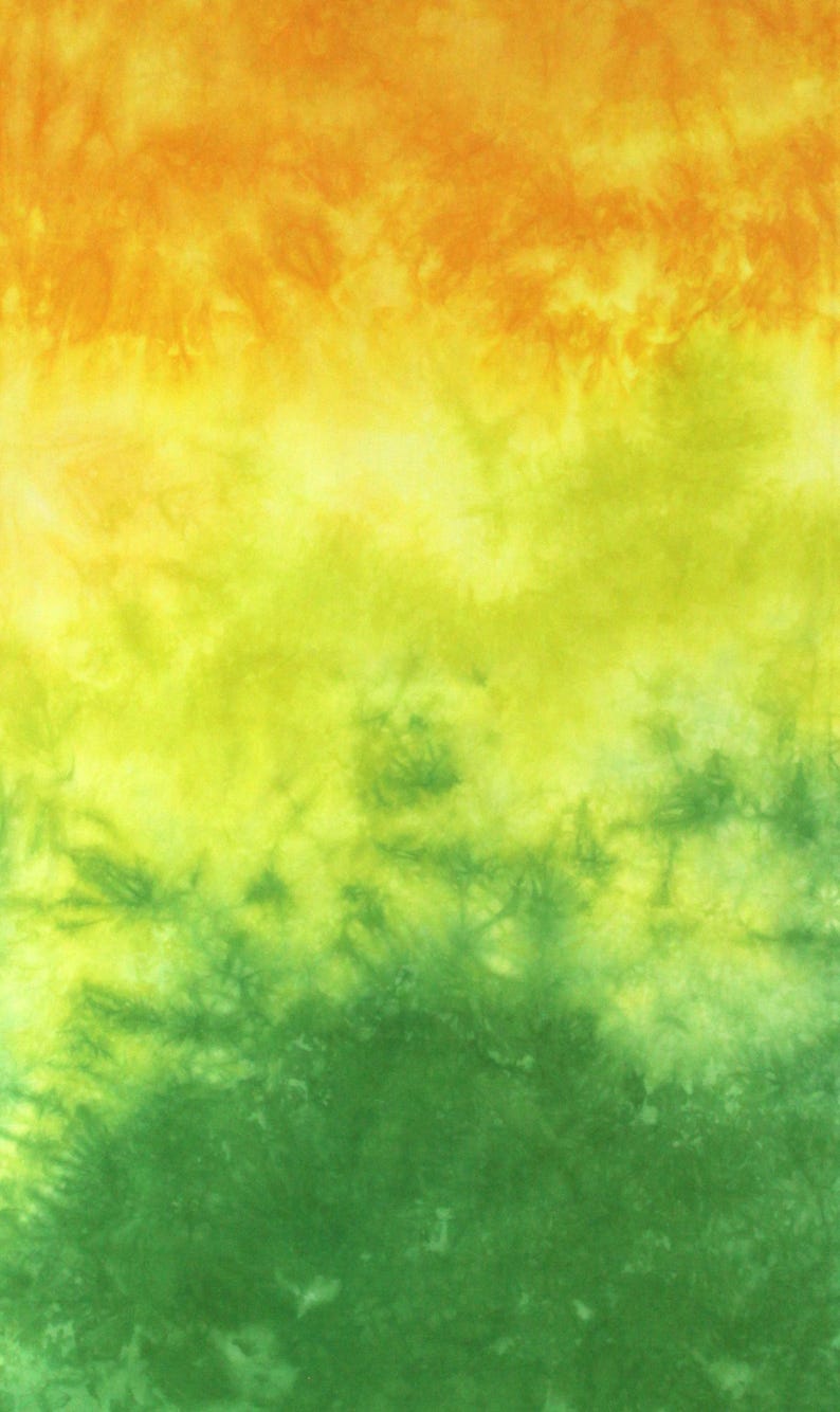 Yellow and green gradient of quilting cotton, fabric moves from bright yellow through lime to bright green Half yard CC (21x36)