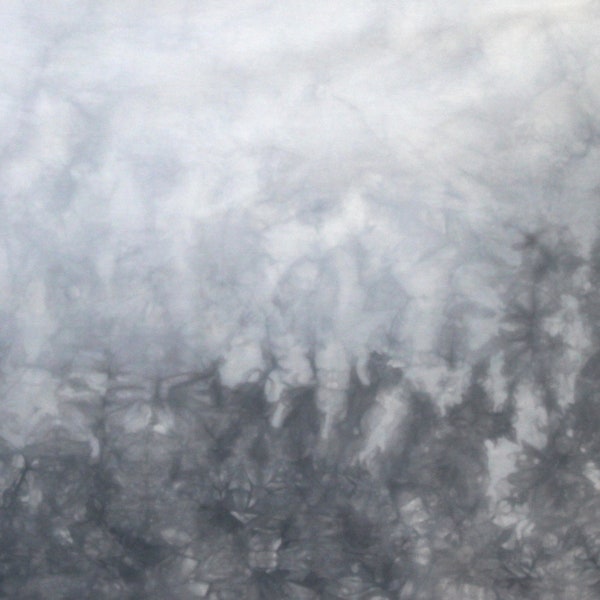 Hand dyed quilt fabric, ombre dove gray gradient, available as half yard or fat quarter