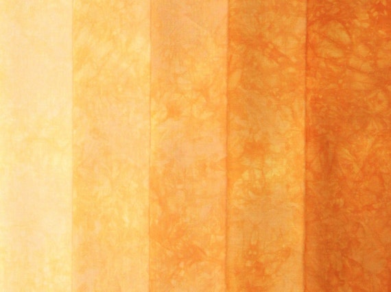 Hand dyed gray fat quarter bundle of quilt cotton in a 5 step gradient