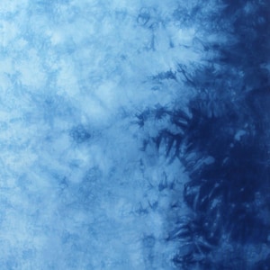 Hand Dyed Ombre Blue Cotton Quilting Fabric, fat quarter or half yard Half yard F