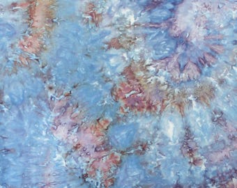 Hand dyed cotton fabric for quilting and crafting, fat quarter