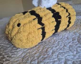 Chunky Knit Bumble Bee, Soft Toy, Handmade Plushie, Snuggler, Baby Shower, Birthday, Gift
