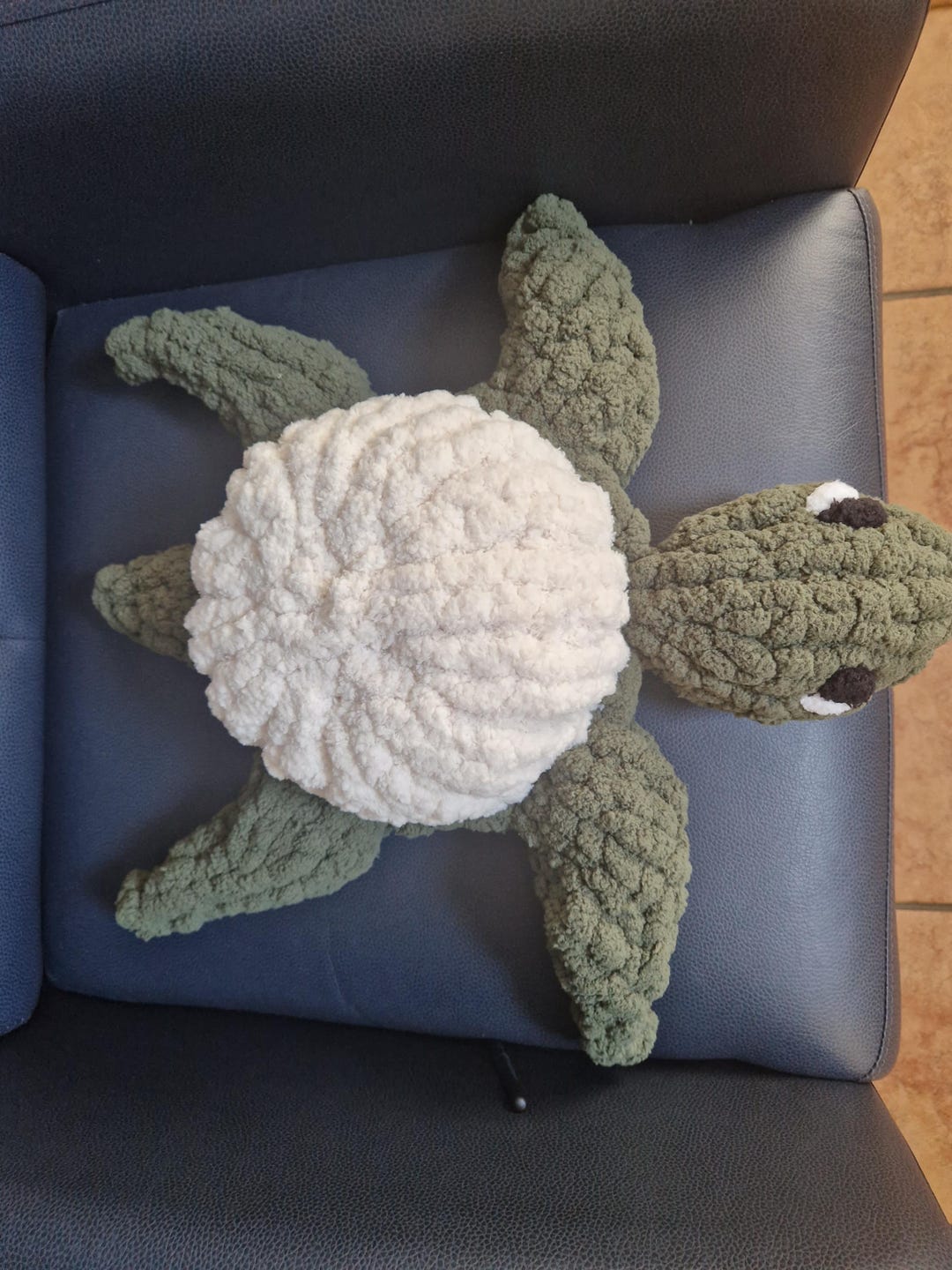 Handmade Large Chunky Knit Sea Turtle Plushie - Etsy