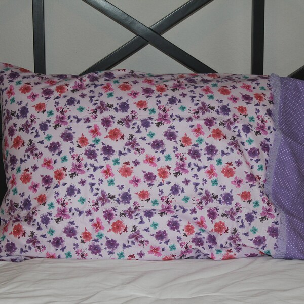 Purple Pillowcase Etsy