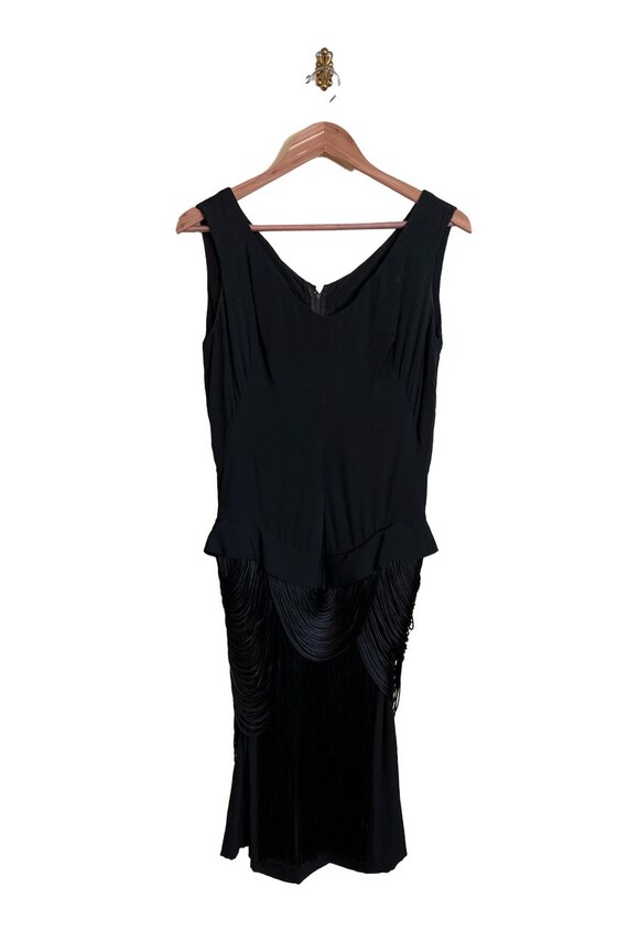 Vintage black flapper dress Gem