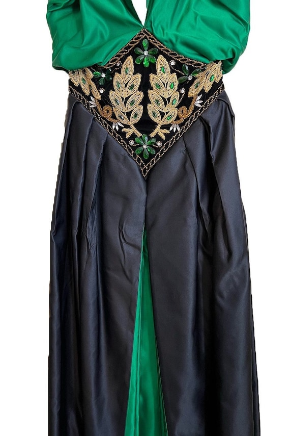 100% Silk Satin, Halter Neck, Vintage Formal Gown