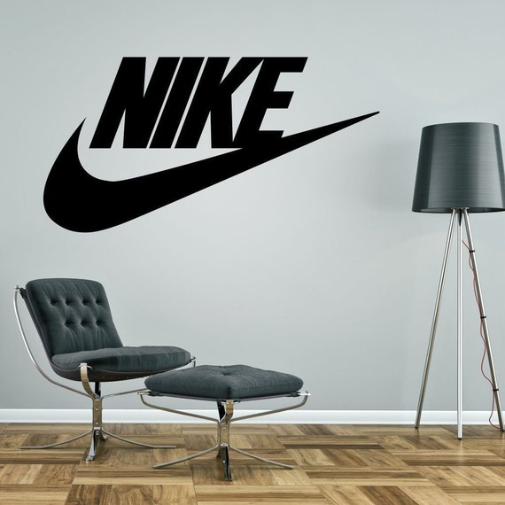 NIKE swoosh murale Decalcomania camera da per - Etsy Italia