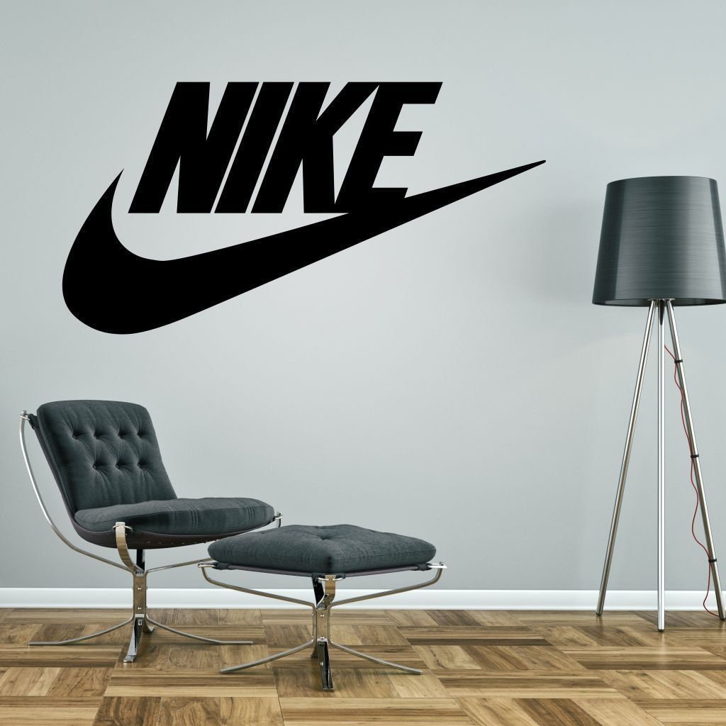 NIKE swoosh Muursticker Decal kinderkamer slaapkamer kunst - Etsy Nederland