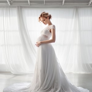 Backlit Window Digital Backdrop White Room Photoshop Overlays Portrait Photo Texture Maternity Wedding Photography White Curtain Background