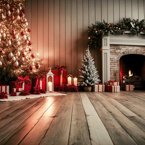 Pano de fundo digital de natal, sala de natal, vintage, fundo baixo, cartão de família digital, cenário, neve, inverno, sobreposição de fotos, photoshop composto