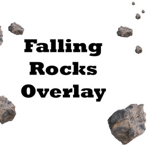 SALE! Digital Falling Rocks Overlay or png Files, Nature, Stones, Boulders or Pebbles For Photoshop Composite Fine Art Photographers.