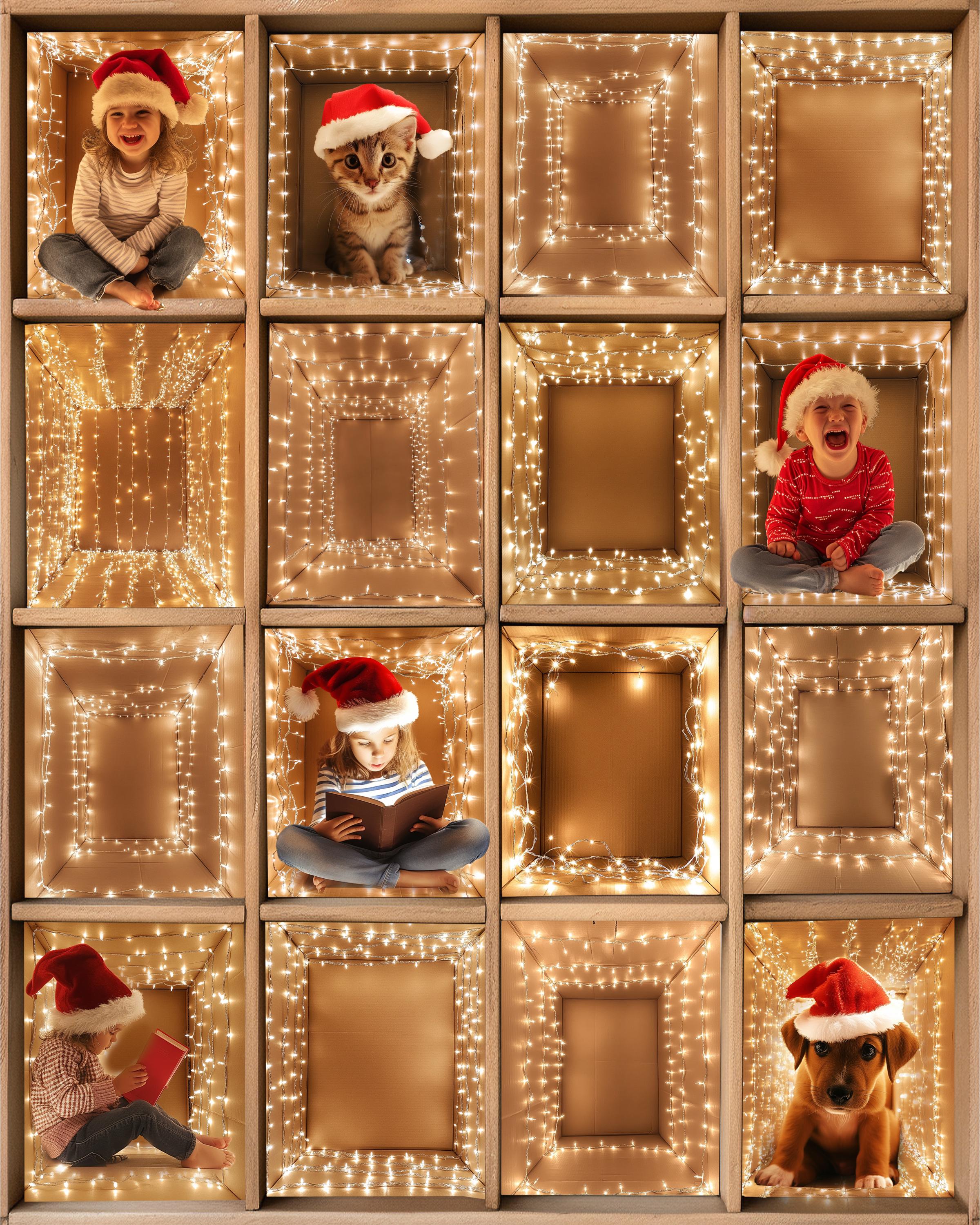Boxes Backdrops 12 Rectangular Box Digital Backdrop Twinkling Lights Intuitive ...