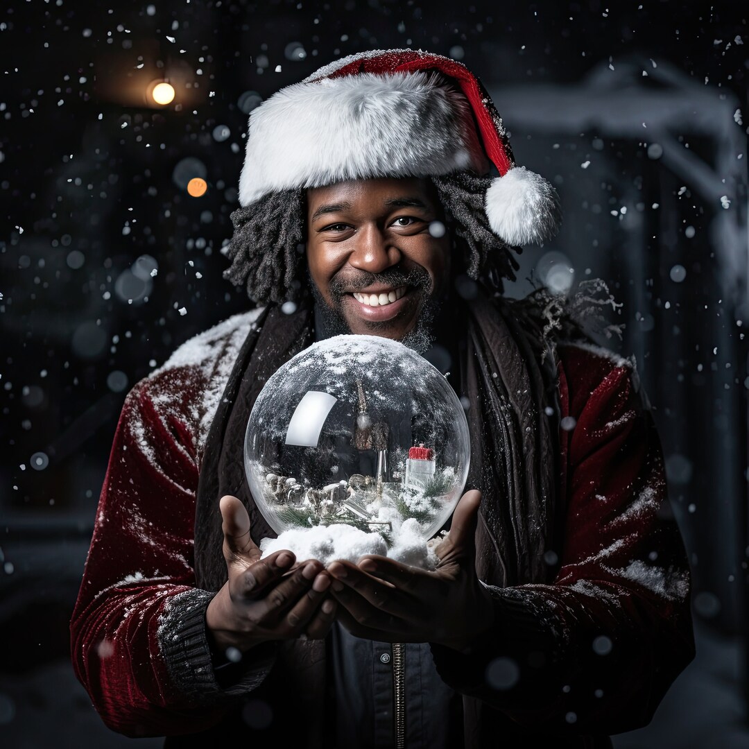 Digital Backdrop Christmas Backgrounds African American Etsy