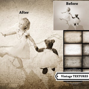 Superposiciones digitales de TEXTURAS VINTAGE, texturas de bellas artes, superposición de fotos rústicas para Photoshop, efecto de fondos digitales, textura de filtro de película de polvo