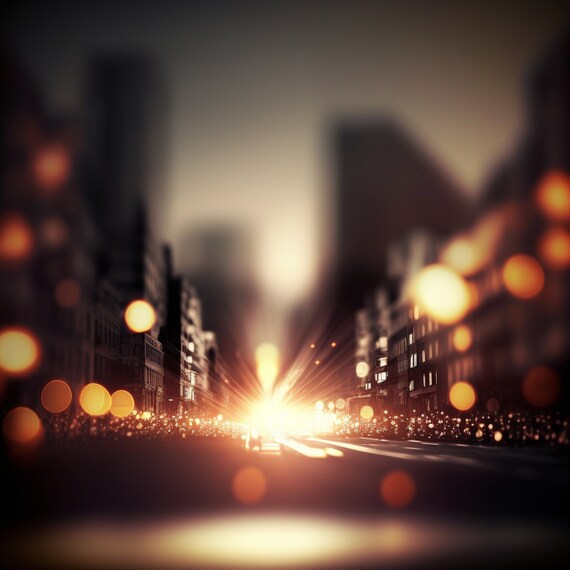 Bokeh City Background