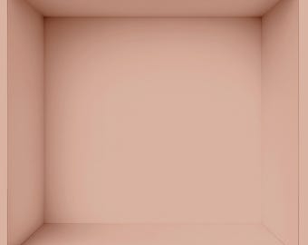 Digital PNG Single Pink Box for 'in the box' photography digital background, Boxes Backdrop Intuitive Template Kindergarten Senior Photo