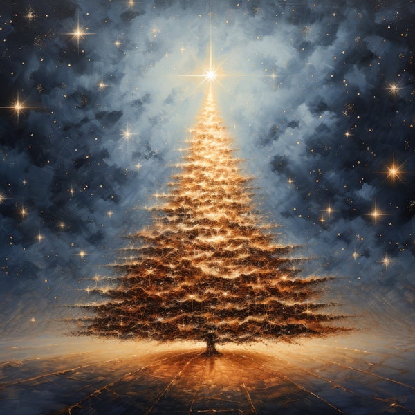 Digital Backdrop Christmas, Starry Starry Tree Digital Christmas Background Replacement Artistic Photo Composite Photoshop Backdrops