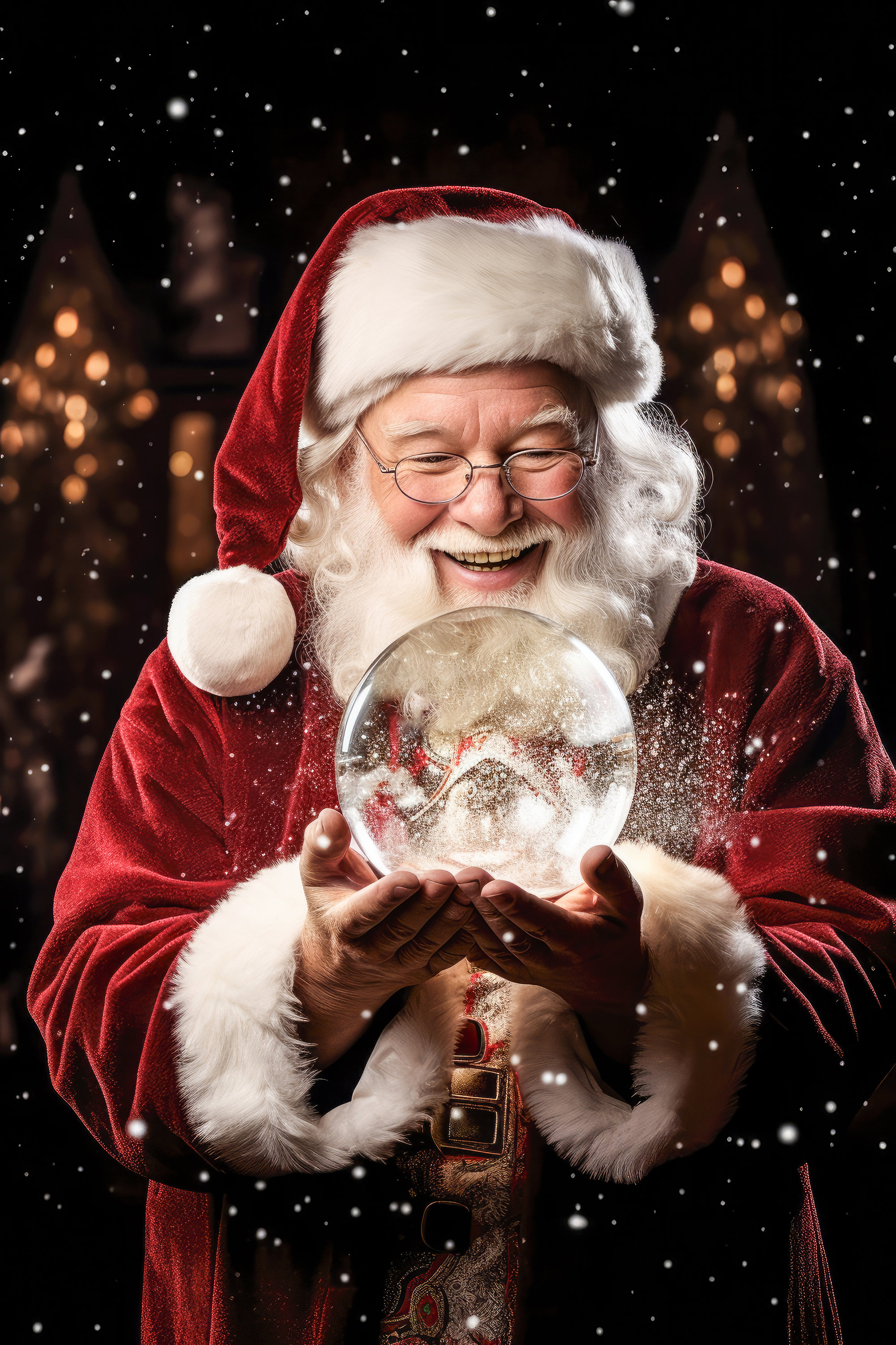 Sfondo digitale di Babbo Natale Sfondi natalizi Globo di neve di Babbo Natale Modello di Natale intuitivo Sfondo per compositi Globo di neve Bambini Cane Biglietto - Etsy Italia