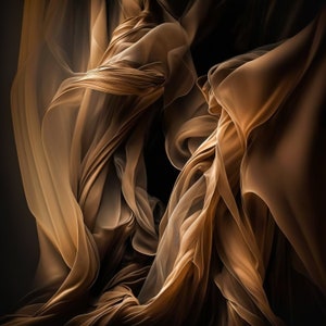 Flowing Silk Digital Backdrop Overlay Ghost Brown Digital Backdrops for Photoshop Maternity Digital Backdrops Overlays Silk Fabric Backdrop