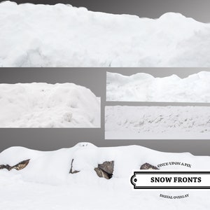 SNOW Digital Overlay SET of 5! Feet Ground Snow Hill Snow Pile, Png, Winter, Christmas, Scrapbooking, Digital Background / Backdrop Border