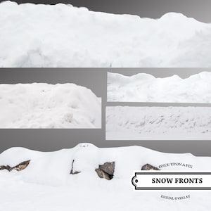 SNOW Digital Overlay SET of 5! Feet Ground Snow Hill Snow Pile, Png, Winter, Christmas, Scrapbooking, Digital Background / Backdrop Border