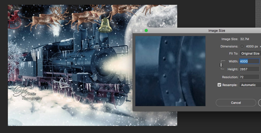 Polar Express Digital Backdrop SET of 3 Great for Whimsical | Etsy