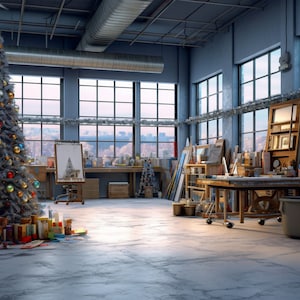 Cenário digital de natal, estúdio de arte da cidade, substituição de fundo digital de natal, foto de família, cenário composto de photoshop, cartão exclusivo