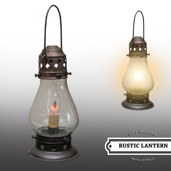 SALE! Lantern Overlay or Old Lamp .png file. Great for Digital Photoshop Composites.