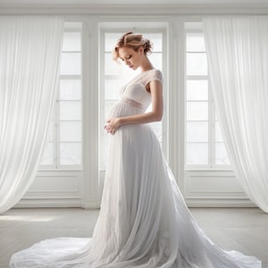 Backlit Window Digital Backdrop Large White Room Photoshop Digital Portrait Photo Texture Maternity Photography White Curtain Background