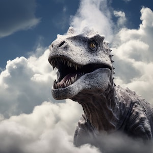 T-Rex Digital Backdrop T-Rex Background, Dinosaur Digital Backdrop Birthday Giant T Rex Digital Background Composite Tyrannosaurus