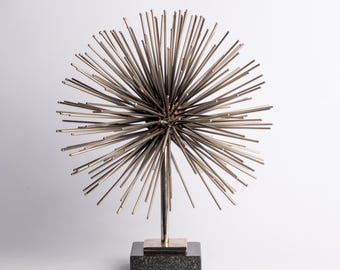 Vintage Curtis Jere Style Pompom Tischplatte Skulptur