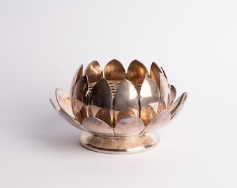 Reed & Barton Seerose Herzstück Schale Silberplatte Ikebana 3002