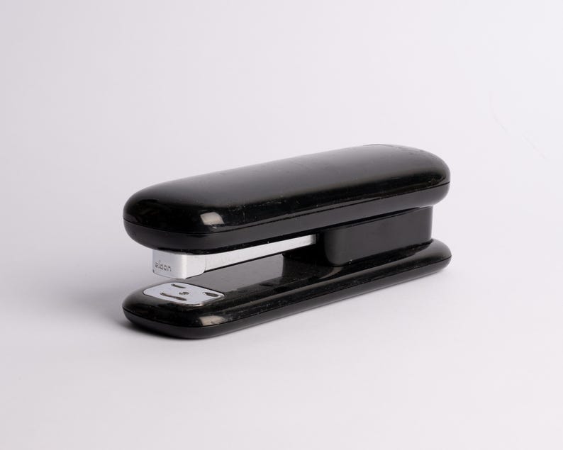 Eldon Rounded Stapler Vintage 1987 Eldon Office Products Black Stapler | Modern Memphis Style ...