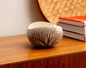 Handgefertigtes Vintage Andersen Design Studio Signiert vom Künstler Baum des Lebens Keramikschüssel