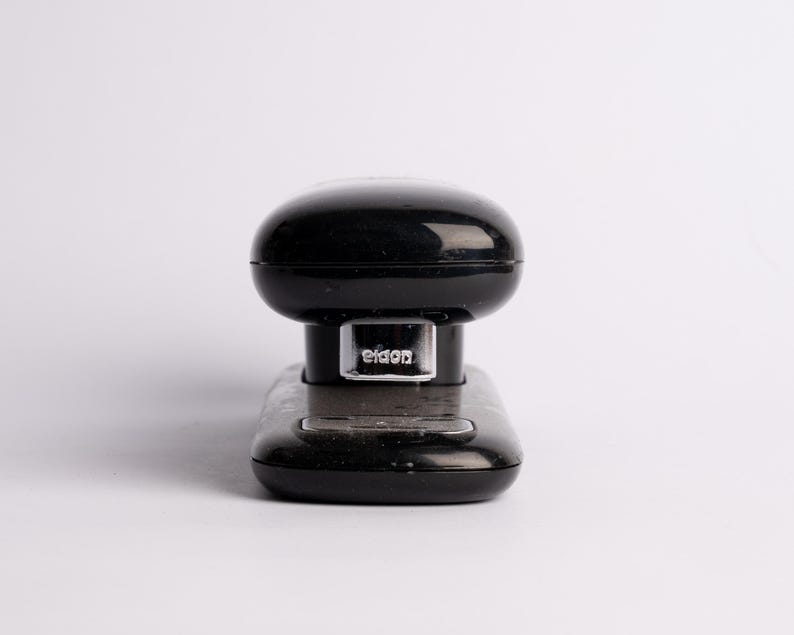 Eldon Rounded Stapler Vintage 1987 Eldon Office Products Black Stapler | Modern Memphis Style ...
