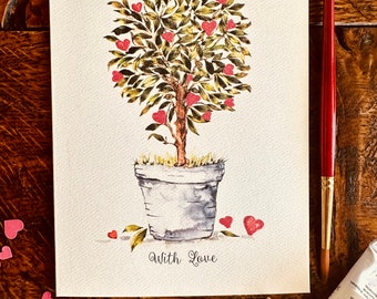 Tree of Hearts, Valentine Card