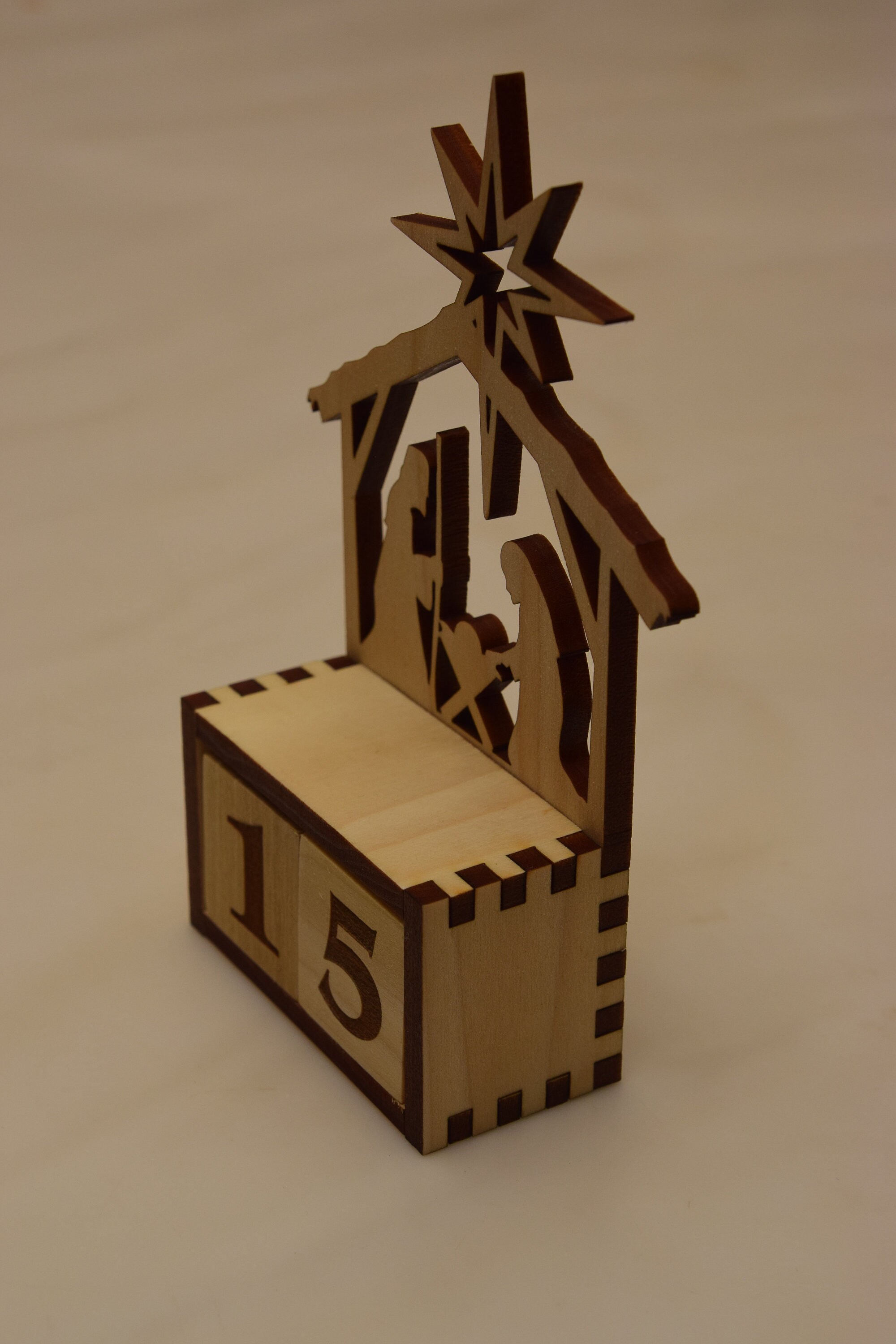 Nativity Block Advent Calendar Etsy