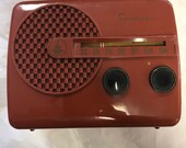 Rare 1950 39 s Emerson 646B vacuum tube radio in putty Bakelite Art Deco